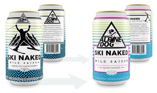 examples of beer label design refinement